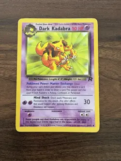 Pokemon TCG Dark Kadabra - 39/82 - Uncommon Unlimited Team Rocket LP - Image 1