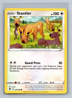 Stantler Normal Common SWSH10: Astral Radiance SWSH10 Colorless 125/189 Pokemon - Image 1