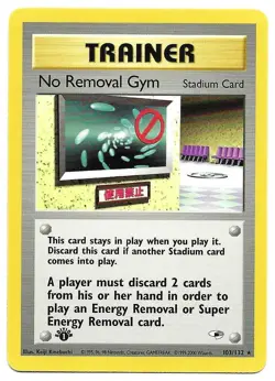 Pokemon 1st Edition No Removal Gym 103/132 Gym Heroes Rare LP Vintage - Image 1