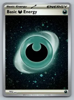 Pokemon TCG SVE: Scarlet & Violet Energies Basic Darkness Energy (Cosmos Holo) 0 - Image 1