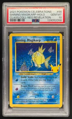 2001 Pokemon Neo Revelation Shining Magikarp #66/64 PSA 10 - Image 1