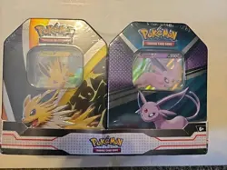 Pokemon TCG V Heroes Bundle Tins: 2-Pack of Jolteon & Espeon Brand New! 820650855658 - Image 1