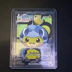 Pokemon Sobble Pikachu VCOS 087/055 Cosmax Full Art Holo English 9999 HP - Image 1