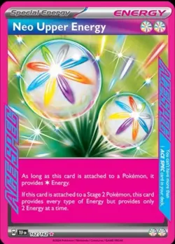 Pokemon TCG Neo Upper Energy 162/162 Temporal Forces Near Mint Special Energy - Image 1