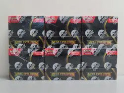 (6) Lot 2025 Pokemon Mega Evolution Factory Sealed Booster Box - Image 1