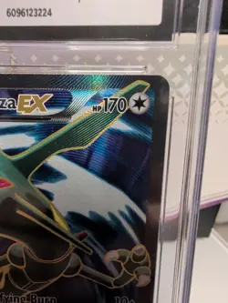 CGC 8 Rayquaza EX Full Art 104/108 Roaring Skies 2015 Pokemon Ultra Rare - Image 4