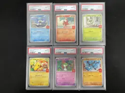 2025 Pokemon TCG JPN McDonald's Promo 020/M-P Pikachu Ralts PSA 10 Lot*6 GJ43 - Image 1