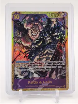 KAIDO & LINLIN 2024 ONE PIECE TWO LEGENDS SECRET RARE #OP08-119 Q0646 - Image 1