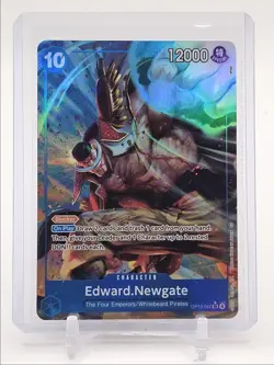 EDWARD NEWGATE 2025 ONE PIECE CARRYING SUPER RARE ALT ART #OP13-042 Q0646 - Image 1
