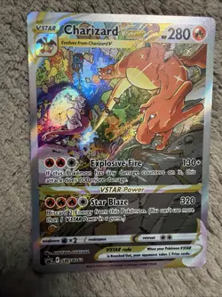 Pokemon TCG Charizard VSTAR SWSH262 Sword & Shield Promo Card Holo NM Pack Fresh - Image 3