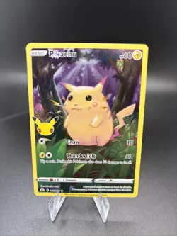 Pokemon TCG Pikachu 005/025 Celebrations Full Art Ultra Rare Holo Promo Card New - Image 1
