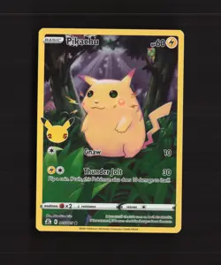Pikachu 005/025 Celebrations Ultra Rare Holo Pokemon Card LP+ - Image 1