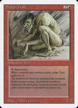 Sedge Troll Revised Edition LP MTG - Image 1