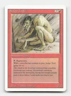 Sedge Troll Revised Edition # Magic the Gathering Rare - Image 1