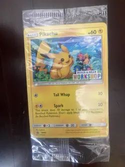 Build a Bear Pokemon Card Pikachu SM86 Promo Trading Card TCG SEALED NEW RARE - Image 1