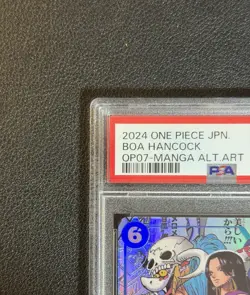 PSA 10 Boa Hancock OP07-051 Comic Parallel Manga Alt Art ONE PIECE Card Japanese - Image 3