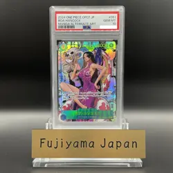 PSA 10 Boa Hancock OP07-051 Comic Parallel Manga Alt Art ONE PIECE Card JP GM - Image 1