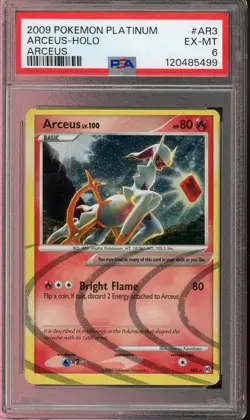 2009 POKEMON PLATINUM ARCEUS #AR3 ARCEUS-HOLO PSA 6 EX-MT - Image 1
