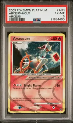 PSA 6 Graded 2009 Pokemon Platinum Arceus - Holo Arceus #AR3 - Image 1