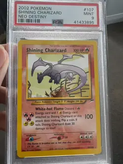 Shining Charizard 2002 Pokemon Neo Destiny #107 PSA 9 - Image 1