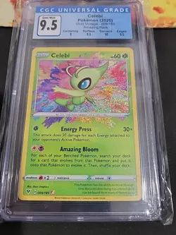 Pokemon TCG Celebi Vivid Voltage 009/185 Rare Card Old CGC 9.5 - Image 1