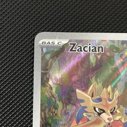 Zacian 100/094 Me02: Phantasmal Flames Holo Illustration Rare Scratched On Card - Image 2