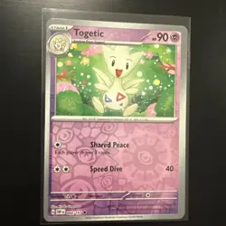 Pokemon TCG SV-Obsidian Flames Togetic Reverse Holo Card #84/197 Uncommon - Image 1