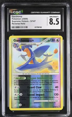 CGC 8.5 Garchomp 2009 Supreme Victors 5/147 Reverse Holo Pokemon Card - Image 1