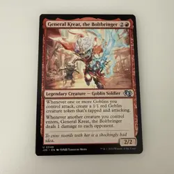 Magic: The Gathering General Kreat, The Boltbringer Legendary Creature J25 Card - Image 1