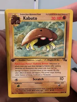 1st Ed & Unlimited Fossil WOTC Pokemon Card Lot Kabuto Psyduck Slowpoke - Image 5