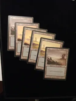 6X 1990s Magic the Gathering MTG Swamp Land Cards- Six Cards LP - Image 1