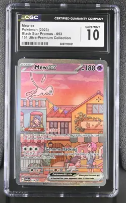 Pokemon Card CGC 10 Mew ex Promo SVP053 151 Ultra Premium Collection - Image 1