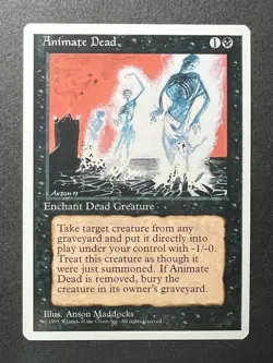 4rd Edtion MTG 1 Animate Dead Magic - Image 1
