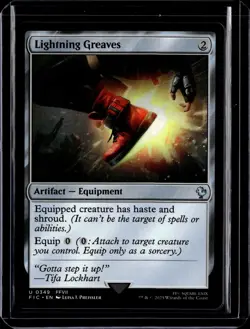 Lightning Greaves - 349 - FIC - NM - MTG Magic the Gathering - Image 1