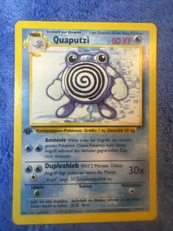 Pokemon 1st Edition German Base Set Poliwhirl (Quaputzi) - Image 1