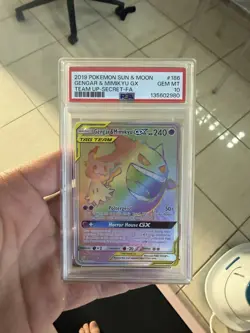 PSA 10 / Pokemon Team Up / Gengar & Mimikyu GX 186 - Pokemon TCG - Image 1