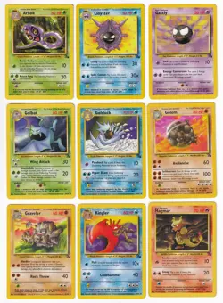 Pokemon Fossil COMPLETE SET Uncommon/Common Vintage WOTC 32 Card Lot MP-NM - Image 2