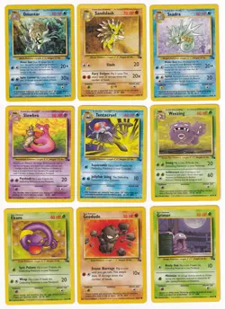 Pokemon Fossil COMPLETE SET Uncommon/Common Vintage WOTC 32 Card Lot MP-NM - Image 3