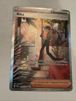 Pokemon Rika Special Illustration Rare Holo 258/182 SV04: Paradox Rift English - Image 2