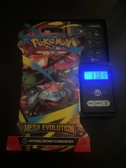 (VERY HEAVY) 33.01g Pokemon TCG Mega Evolution Sleeved Booster Pack (SEALED)✅ - Image 1