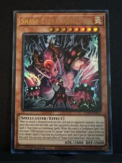 Snake-Eyes Diabellstar - YuGiOh! LEDE-EN011 Ultra Rare 1st Ed NM - Image 1