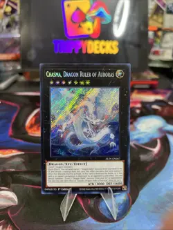 Yu-Gi-Oh TCG Chasma, Dragon Ruler of Auroras ALIN-EN047 1st Edition Secret Rare - Image 1
