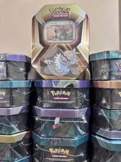 Pokemon TCG: LOT OF 12 Triple Whammy Collectors Tins - Factory Sealed - Image 1