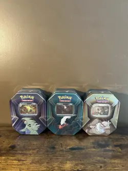 Pokemon TCG Triple Whammy Tins Set Collector Tins (Set of 3) Factory Sealed. - Image 1