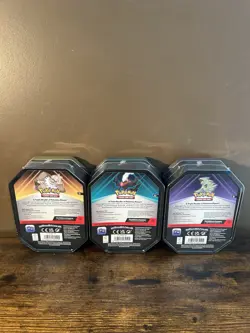 Pokemon TCG Triple Whammy Tins Set Collector Tins (Set of 3) Factory Sealed. - Image 3