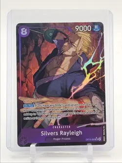 SILVERS RAYLEIGH 2025 ONE PIECE SUPER RARE ALT ART A #OP13-006 Q0646 - Image 1