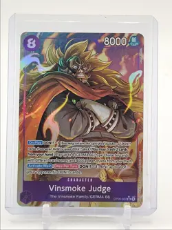 VINSMOKE JUDGE 2024 ONE PIECE WINGS SUPER RARE ALT ART #OP06-062 Q0646 - Image 1