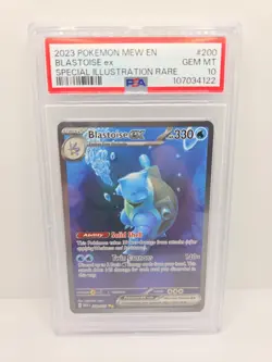 Pokemon TCG - Blastoise ex 200/165 Scarlet & Violet 151 SIR Gem Mint PSA 10 - Image 1