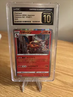 Pokemon GO (JPN) - Charizard Holo 010/071 CGC PRISTINE 10 - Japanese TCG 2022 - Image 1