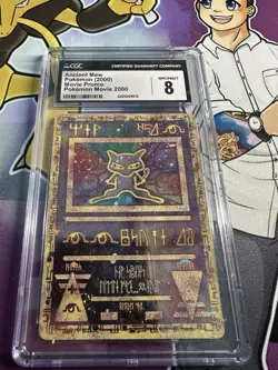 CGC NM/Mint 8 Ancient Mew Movie Promo 2000 With Holo Swirls - Image 1